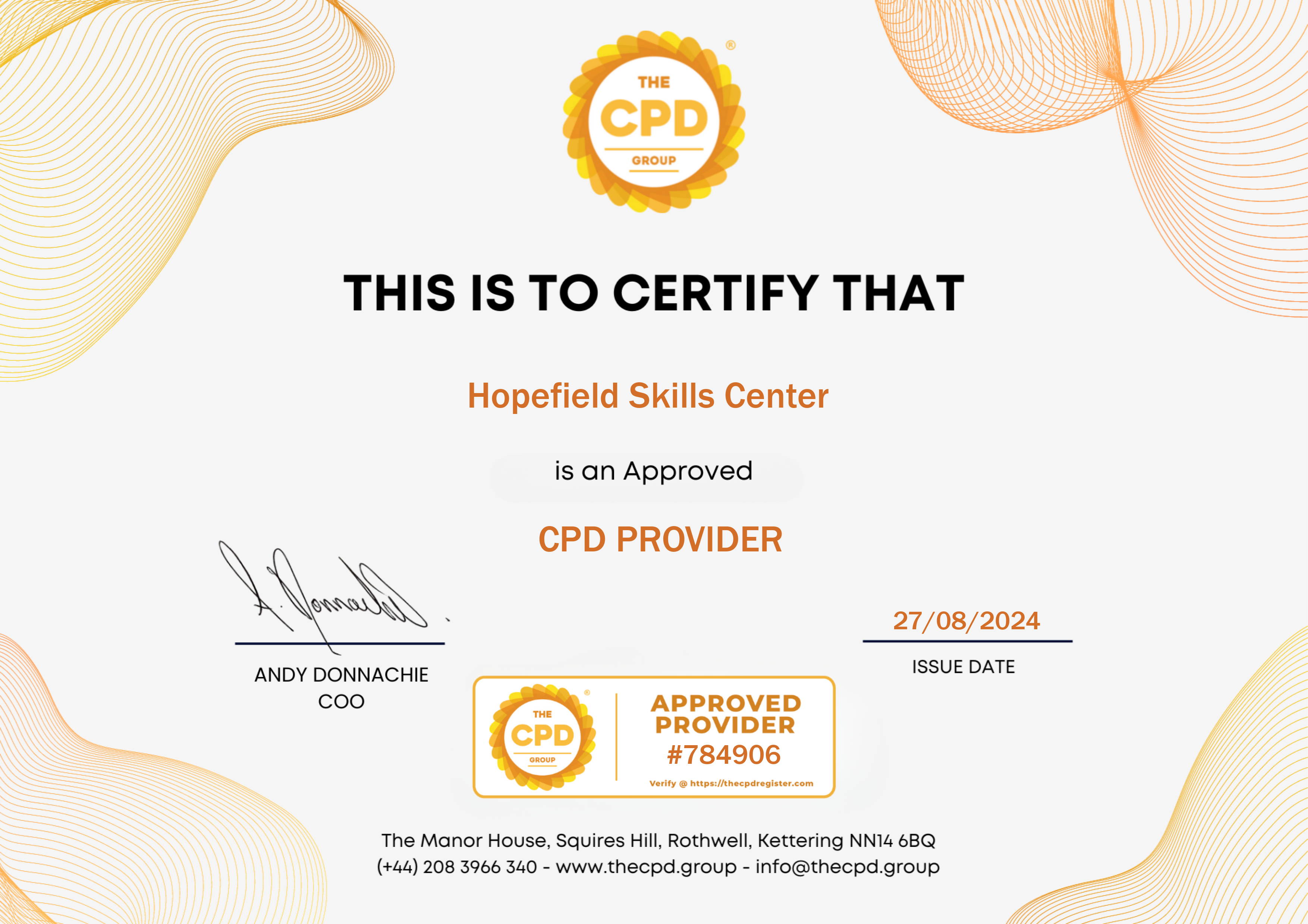 Training Accreditation